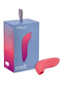 Вакуумно-волновой стимулятор WE-VIBE Melt, коралловый,силикон,12,6 см.