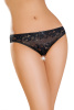 Трусики  эротическиеи со вставкой стрейч-сетки, черные, (46-48)