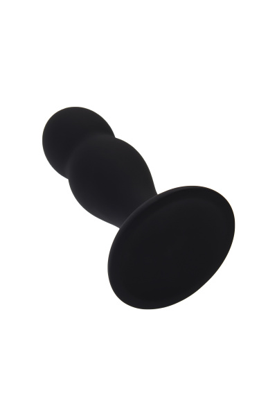 Анальная втулка Erotist Hidro M, силикон, чёрный, 10,5 см