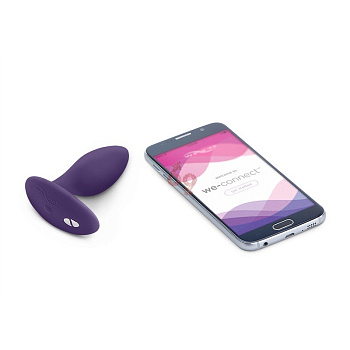 Вибровтулка анальная WE-VIBE Ditto синий,силикон,8,8 см.