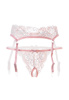 Комплект эротический: пояс для чулок и трусики кружевные (46-48)