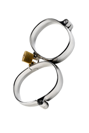 Наручники, TOYFA Metal, металл, серебристые 11 см