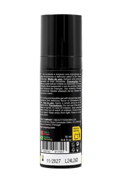 Съедобный гель с эффектом вибрации Orgie DUAL VIBE! Lemon Gin And Tonic, со вкусом джин-тоник, 15 мл