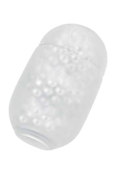 Яйцо-мастурбатор Capsule 09 CAVE, белый, 8 см (в зиплоке)