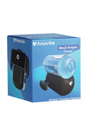 Инновационный робот-мастурбатор Amovibe Black Knight с функцией пенетрации
