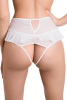 Трусики эротические с высокой посадкой Erolanta Lana (54-56), белые, XXXL