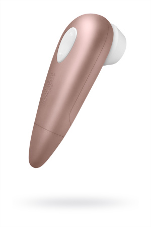Вакуум-волновой стимулятор клитора Satisfyer Number One, ABS пластик, розовый, 14,5 см