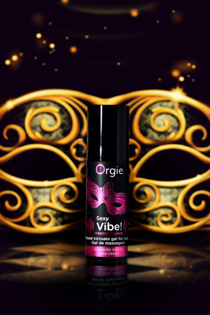 Гель для массажа ORGIE Sexy Vibe Intense Orgasm с покалывающим, разогревающим и охлаждающим эффектом, 15 мл
