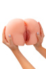 Мастурбатор реалистичный в форме попки, с 2 любовными входами, ТPE, телесный, 3,1 кг (в белой коробк