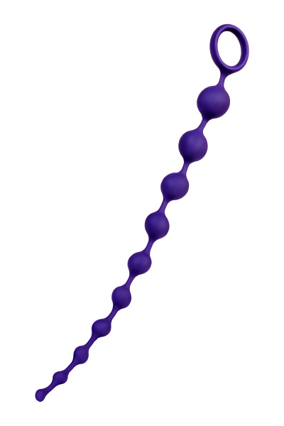 Анальная цепочка TOYFA ToDo  GRAPE, силикон, фиолетовая, 35 см, Ø 2,7 см