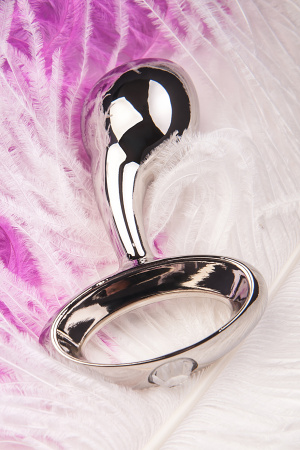 Анальная втулка TOYFA Metall, Серебристая, 6,0 см, Ø 3,0