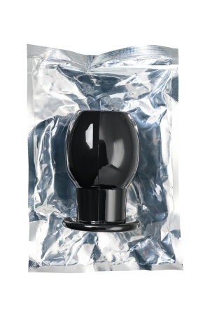 Анальная втулка TOYFA Basic L, TPE, чёрная, 7,5 см