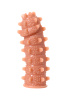 Насадка KOKOS с дополнительной стимуляцией,TRP,телесная, 14,7 см, Ø 4,3