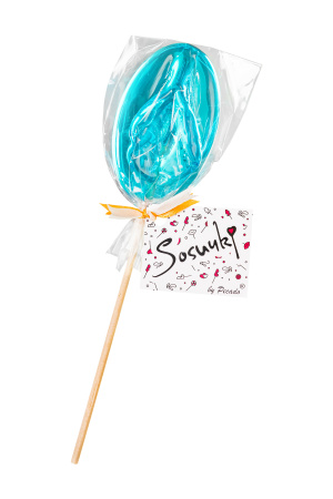 Леденец Sosuчki «Вагинка Blue Curacao», голубой, 50 гр.