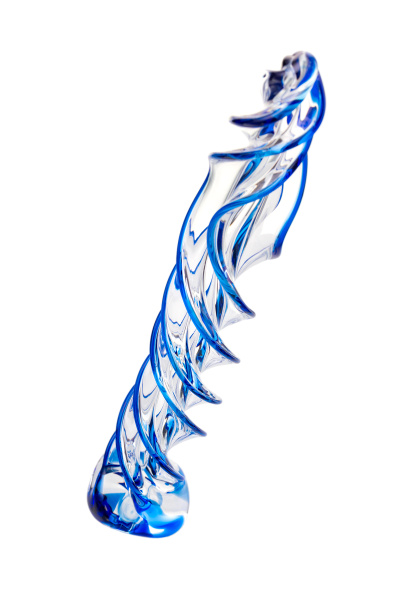 Фаллоимитатор Sexus Glass,стекло, прозрачный, 18,5 см