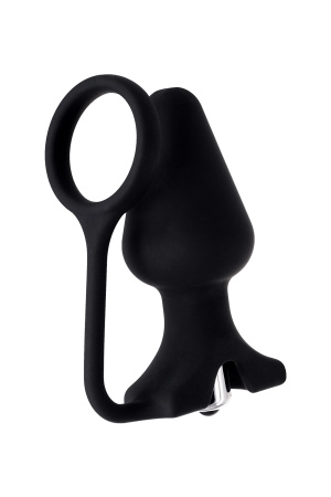 Вибровтулка анальная с кольцом Erotist, 9 СМ, Ø 3,7