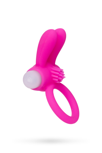 Виброкольцо розовое TOYFA A-Toys,силикон,Ø2,5 см