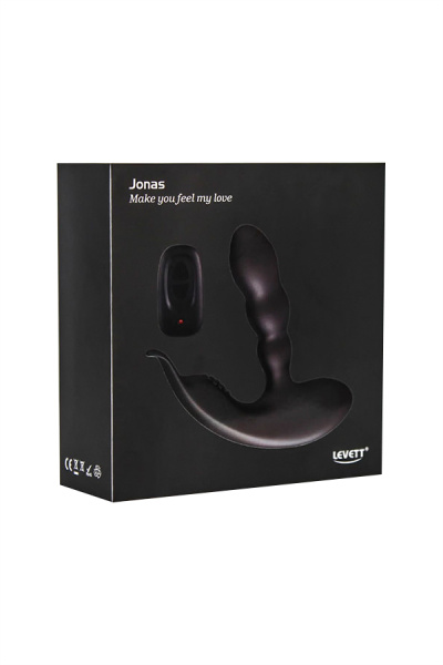 Стимулятор простаты Levett Jonas, черный, 12,5 см