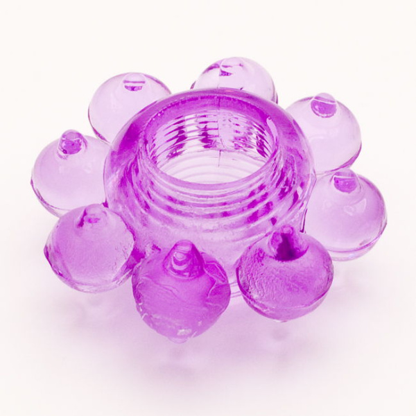 Кольцо гелевое, Фиолетовое, 3,5 см, Ø 1,5