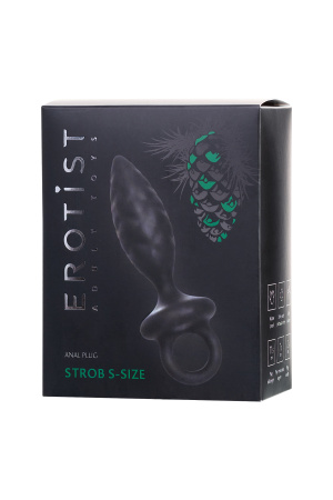 Анальная пробка Erotist Strob S - size, черная, 7 см Ø 2,6