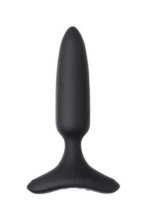 Анальная втулка LOVENSE Hush 2 (S), силикон, черная, 12,1 см, Ø 3,8 см