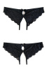 Трусики эротические кружевные, черные, (50-52)