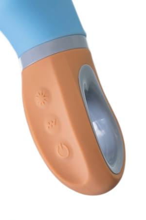 Вибратор Flovetta BLUEBELL, силикон, голубой, 18,5 см