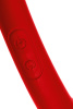 Двусторонний вибратор Black & Red by Toyfa, силикон, красный, 35 см