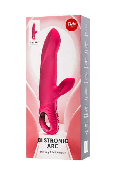 Пульсатор кролик Fun Factory Bi Stronic Arc, силикон, малиновый