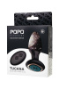 Анальная вибровтулка с ротацией POPO Pleasure Tucana, с управлением от приложения и пульта, силикон