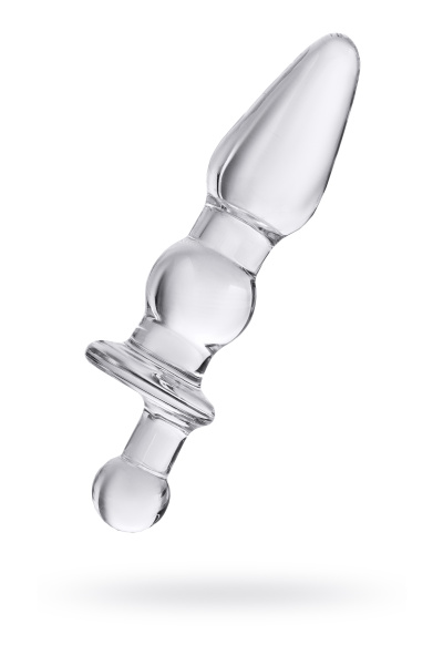 Анальная втулка Sexus Glass, стекло, прозрачная, 17 см, Ø 3,5 см